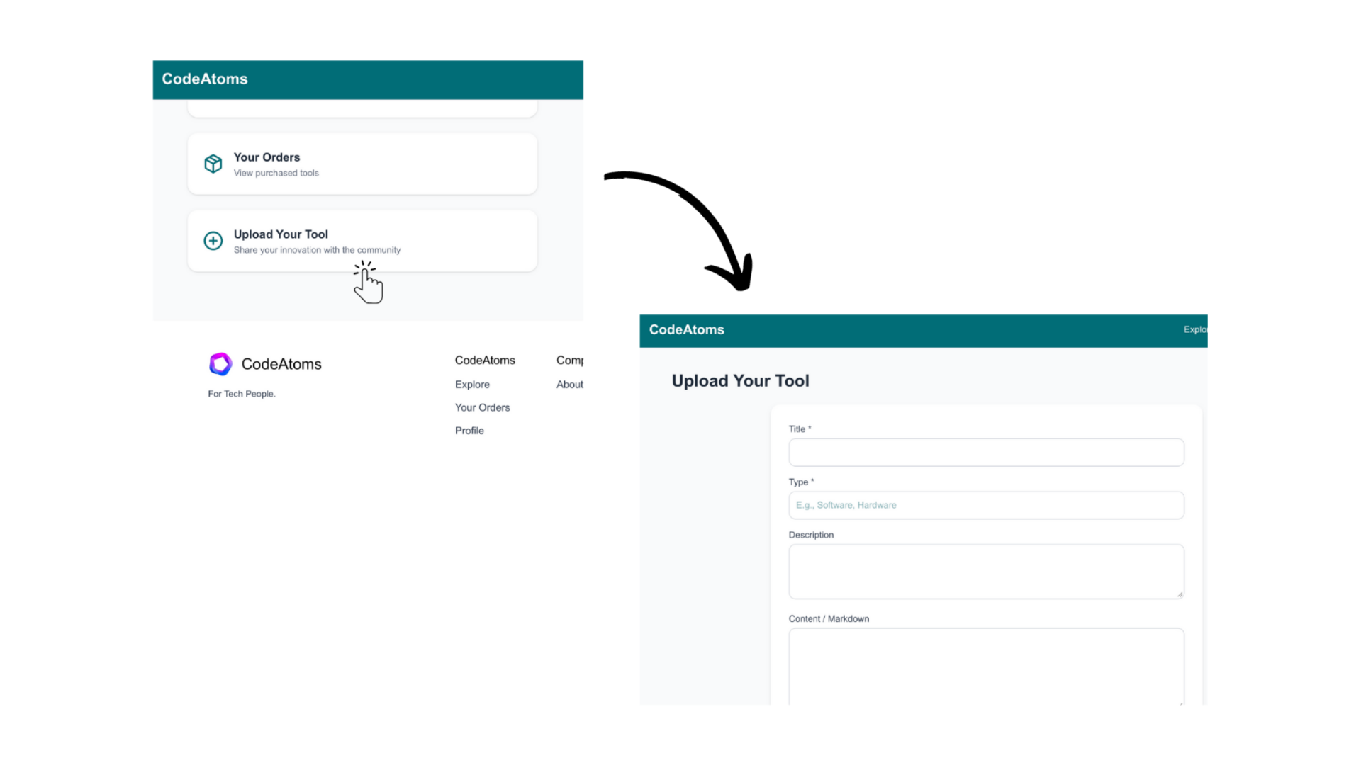 Upload tool form
